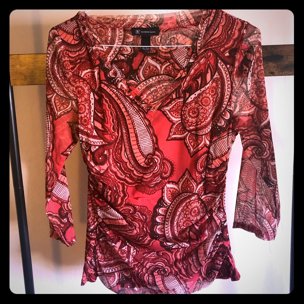 INC 3/4-Sleeve Blouse